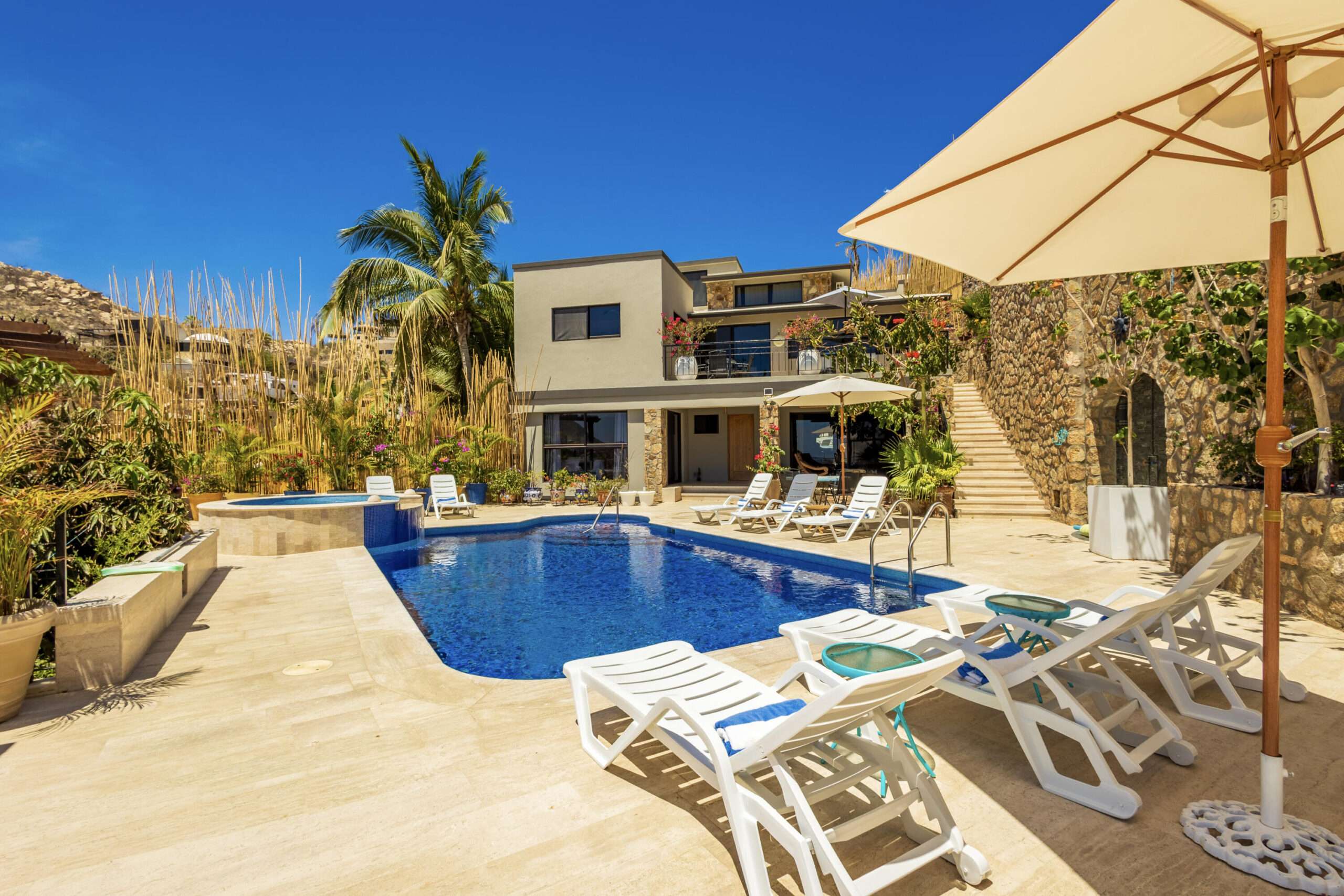 Pedregal Pedregal Csl Casa Toro is located in one of Cabo's most desirable developments. The main house has 4 bedrooms, 4 baths, open living room, lounge area and large kitchen with amazing marina and Sea of Cortez for sale