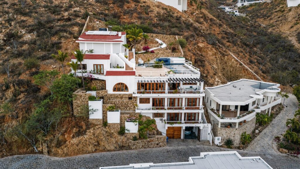 Pedregal Pedregal Csl Perched high above the marina and the Sea of Cortez, this extraordinary 10,000-square-foot estate is one of Pedregal's most iconic residences. Carved into the granite hillside, the property represents a remarkable piece of Cabo San Lucas history and offers an architectural experience unlike any other in Los Cabos.Panoramic – 115 Cam. Grande, Cabo San Lucas, BS