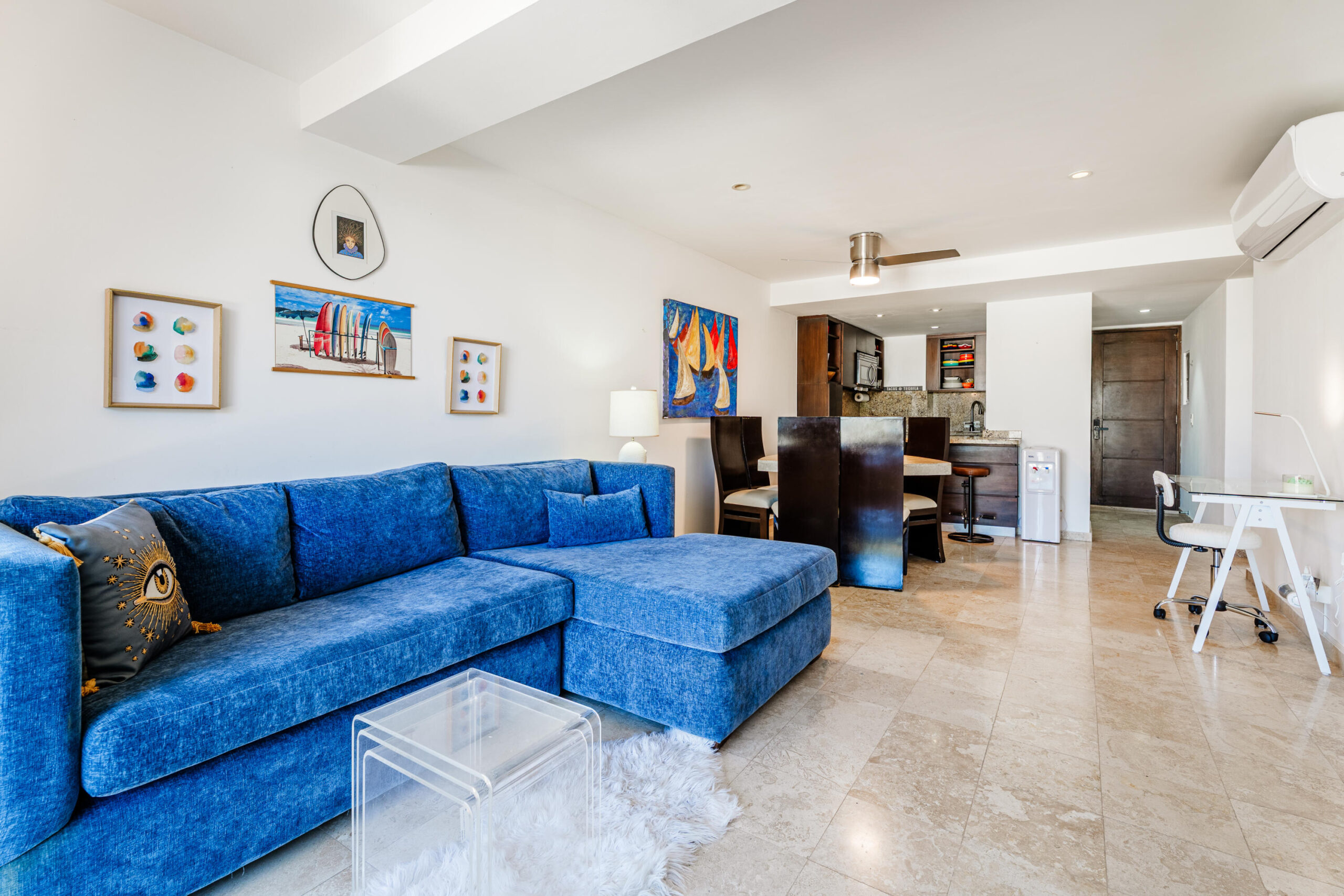 Pedregal Pedregal Plaza Rare opportunity in Pedregal next to the Marina! This cozy, nicely furnished 3rd floor 2 BEDROOM 2 Bath condo at Plaza San Lucas overlooks the pool and patio area with – Calle Del Conejo, Cabo San Lucas, BS