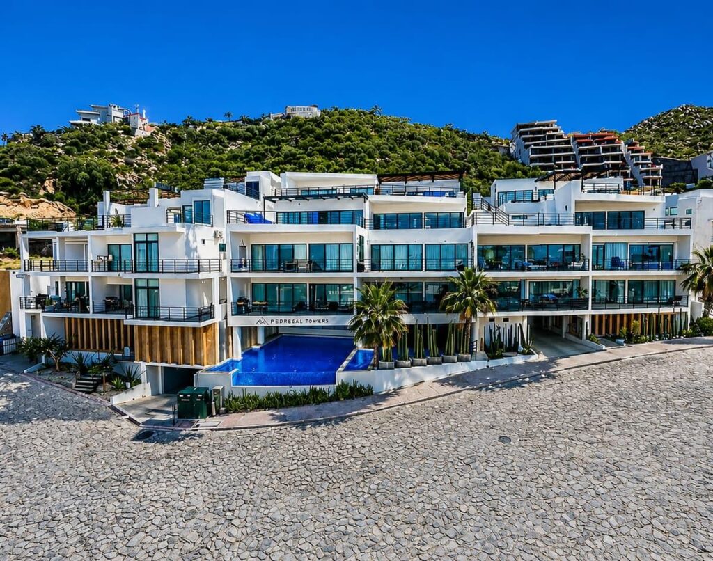 Pedregal Pedregal Towers Pedregal Towers A03 is a rare 3BR/3BA condo in Cabo San Lucas exclusive Pedregal community, walkable to downtown and the marina. Floor-to-ceiling sliding doors connect the living area to a private terrace with city/mountain – Camino del Colegio, Cabo San Lucas, BS