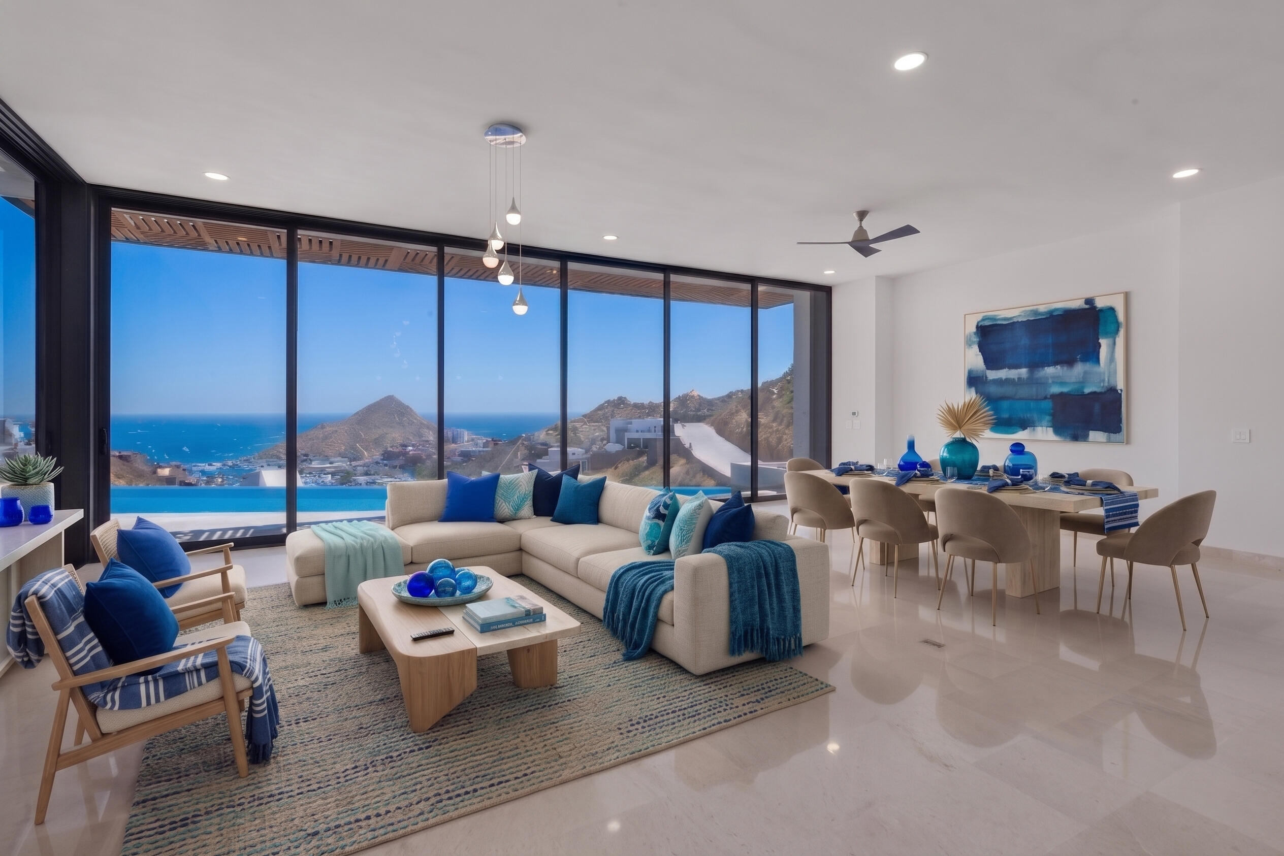 Pedregal Pedregal Csl Welcome to Villa Vista CortezStep into a world of luxury and elegance at Villa Vista Cortez, a newly completed architectural masterpiece located in the exclusive El Pedregal community in Cabo San Lucas. This home is ready to offer an unparalleled living experience with breathtaking panoramic – Villa Vista Cortez, Cabo San Lucas, BS